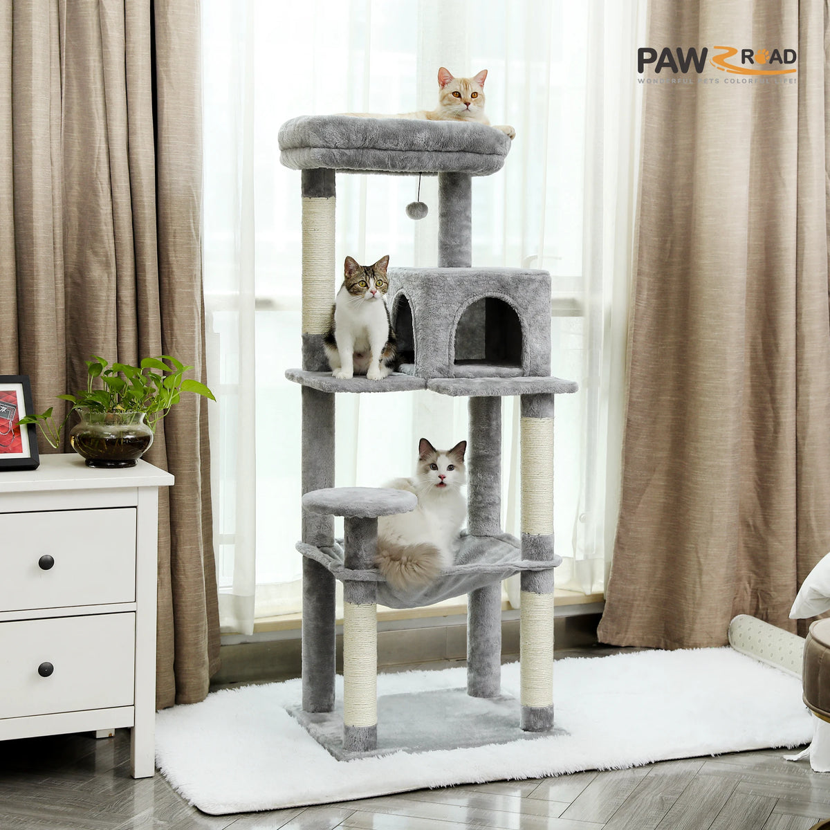5-Level Cat Tree with Large Hammock
