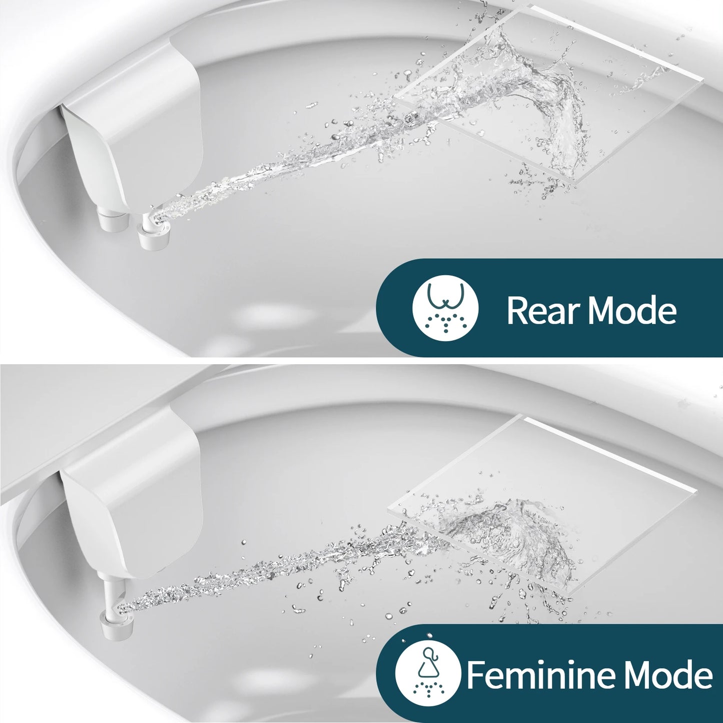 Samodra Non Electric Bidet With Dual Nozzle And Adjustable Pressure