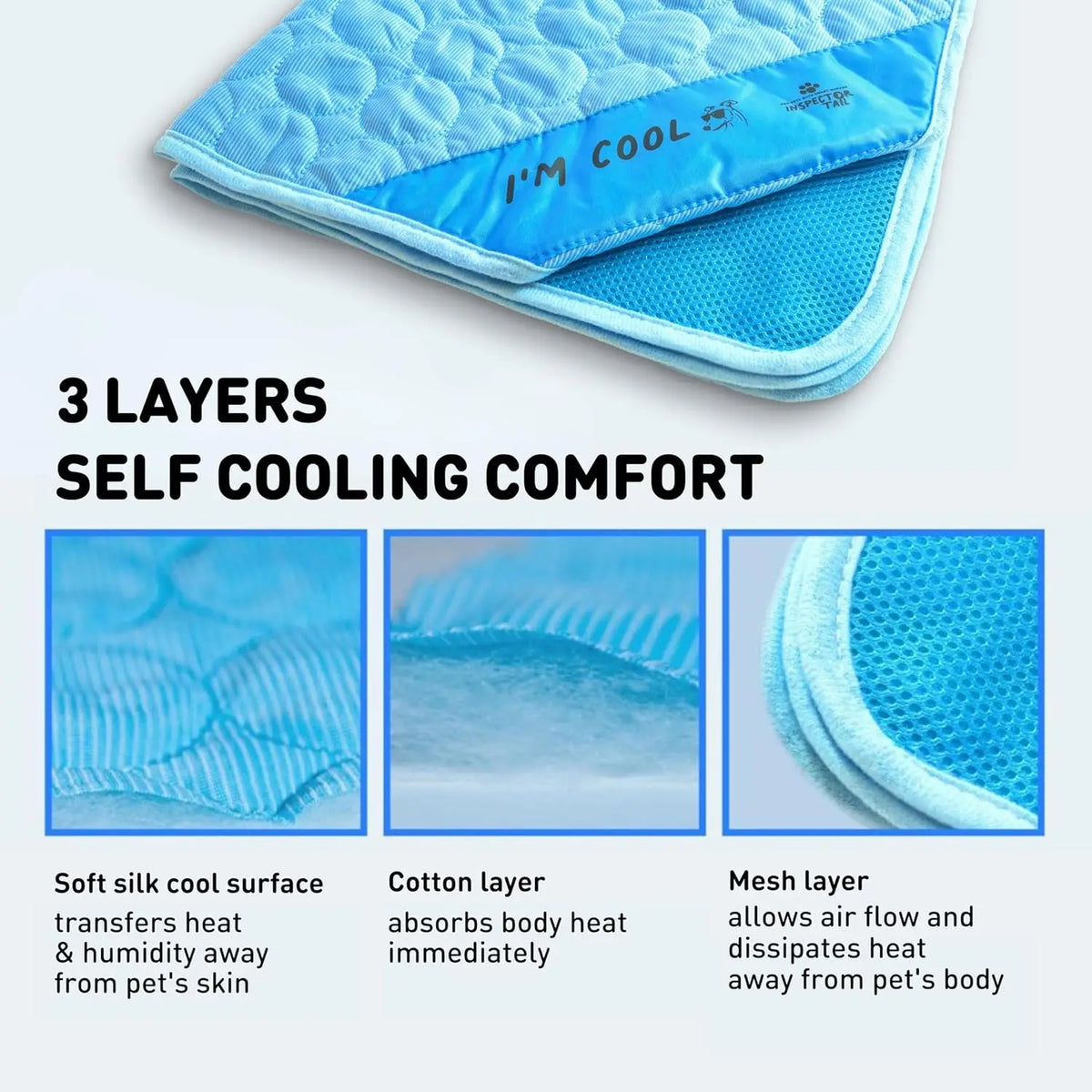 Portable Self-Cooling Dog Mat