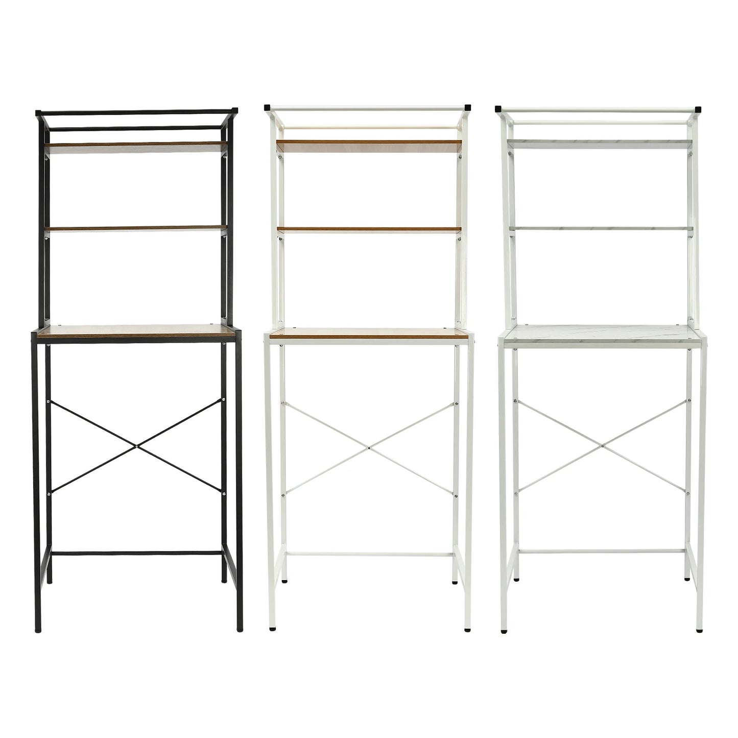 Bymaocar 3 Tier Washing Machine Shelving Stand Laundry Organizer