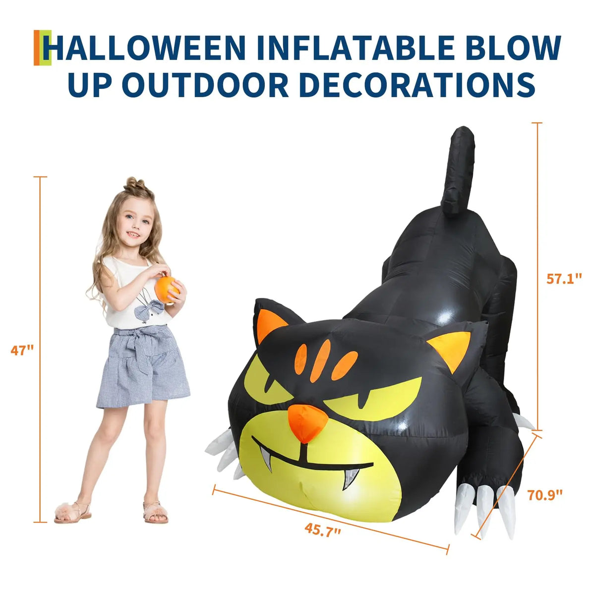 180cm LED Light Up Inflatable Halloween Clown Arch Scary Outdoor Yard Decoration for Lawn and Garden Weather Resistant Blow Up Holiday Party Spooky Night Display Prop Supplies Pet and Home Outlet