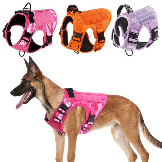 Military Camouflage Adjustable Dog Harness