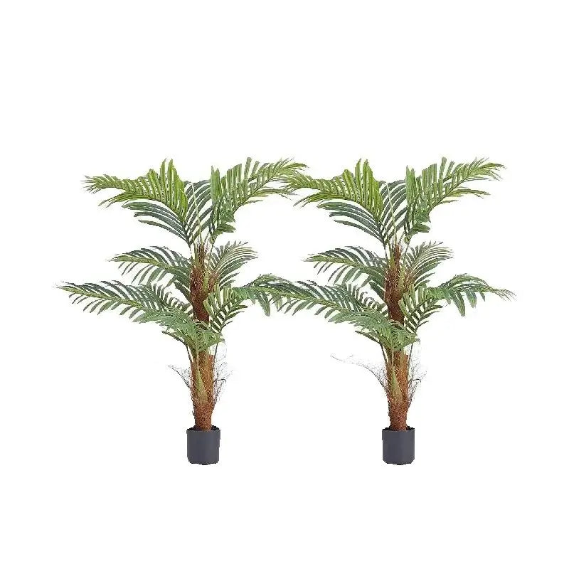 SucceBuy Artificial Palm Tree Faux Plant With Anti Tip Protection Pet and Home Outlet