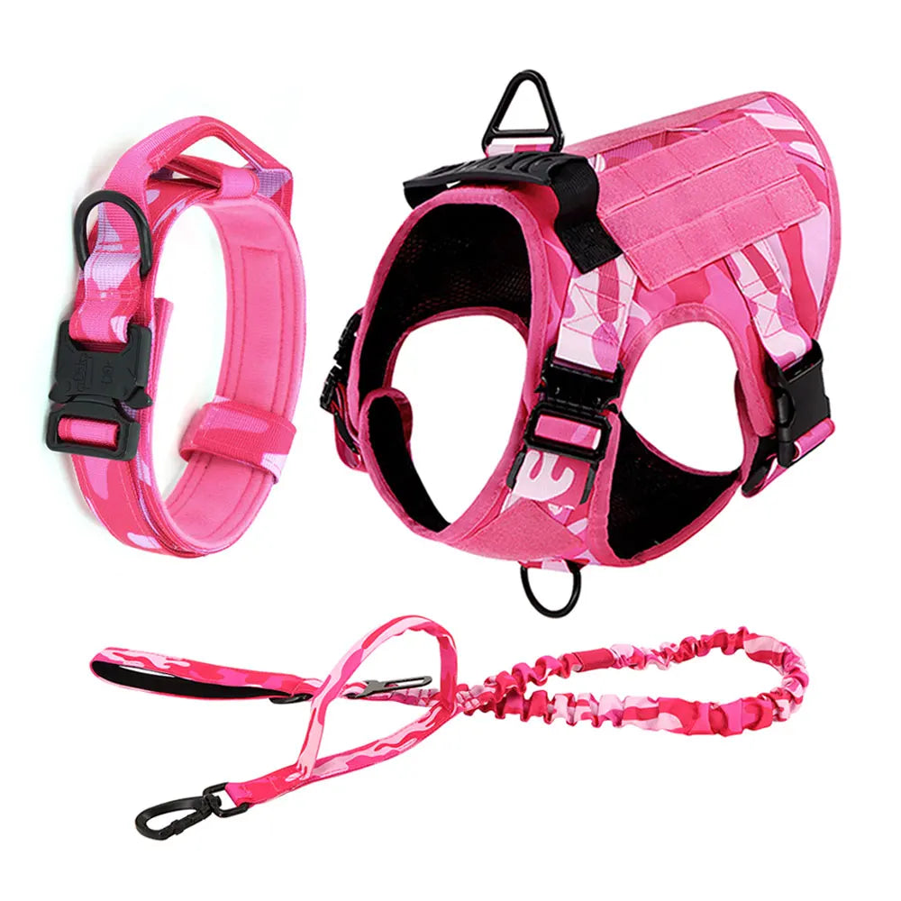 Military Camouflage Adjustable Dog Harness
