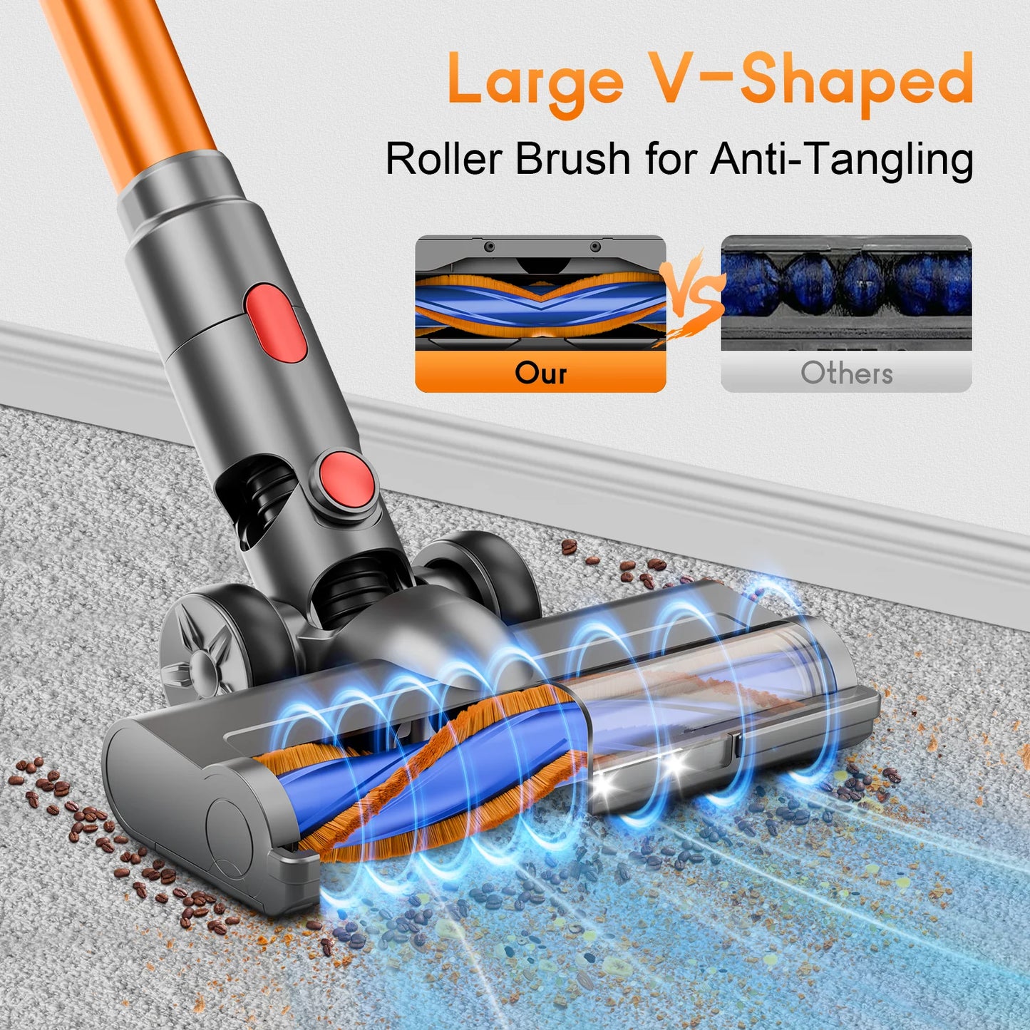 Honki Cordless Wet Dry Vacuum Cleaner With LED Suction