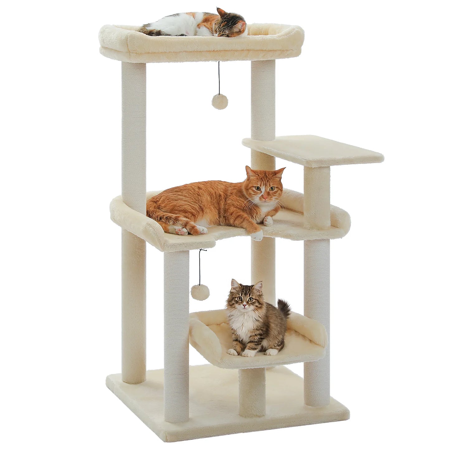 PAWZ Road Multilevel Cat Tree With Sisal Posts And Perch