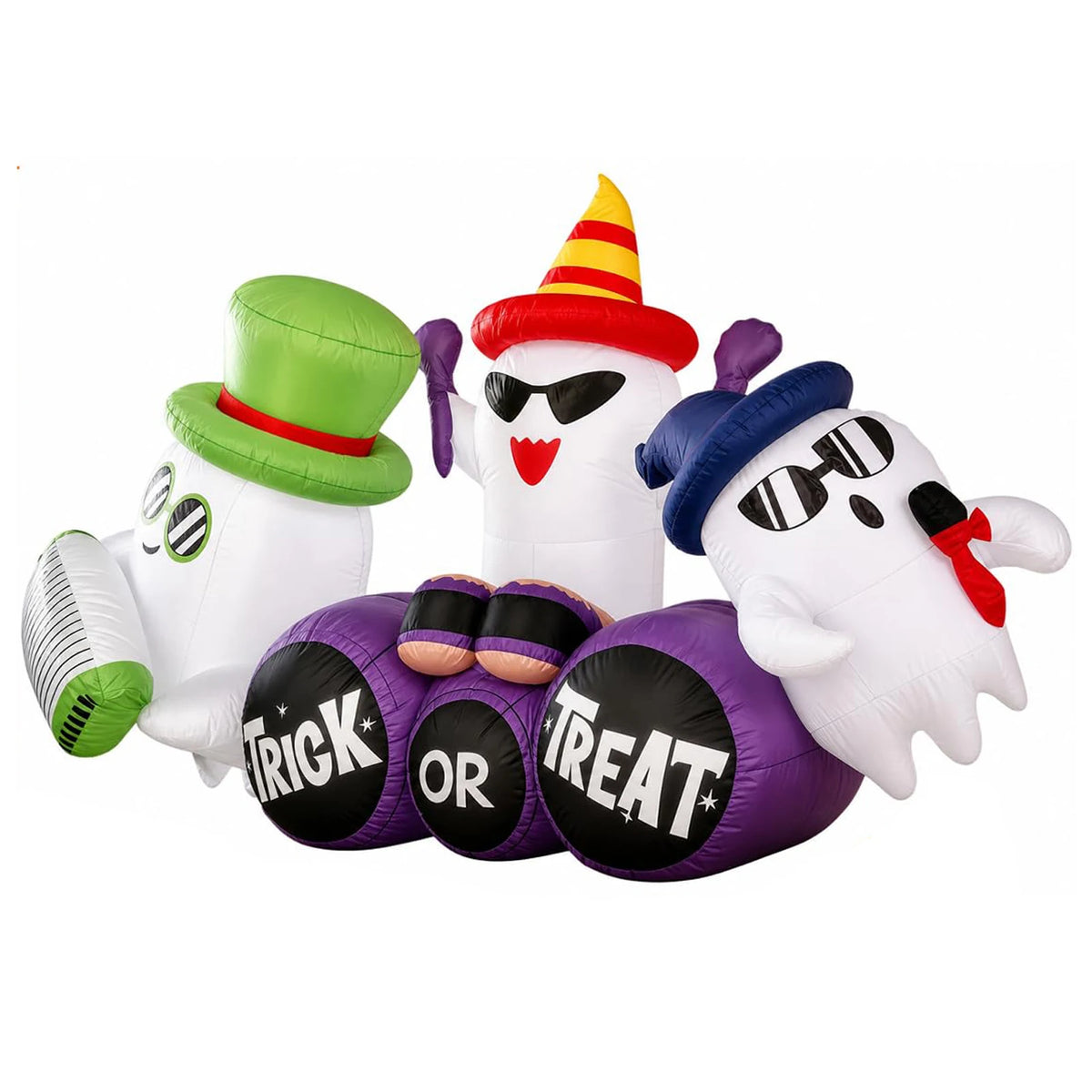 HiMISS Halloween Ghost Band Inflatable Outdoor Yard Decoration Lights Pet and Home Outlet