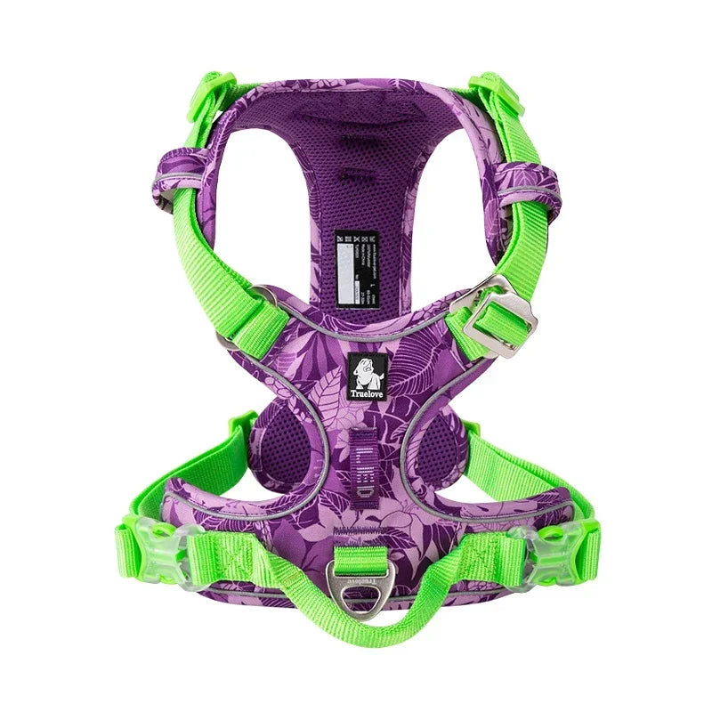 TrueLove Reflective Secure Adjustable Nylon Dog Harness With Durable Buckles