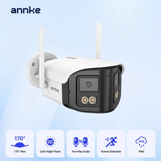 ANNKE 4MP Dual Lens WiFi Security Camera With Night Vision