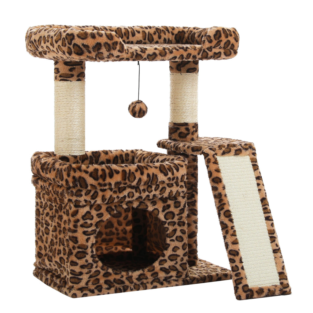 Small Indoor Cat Tree with Condo
