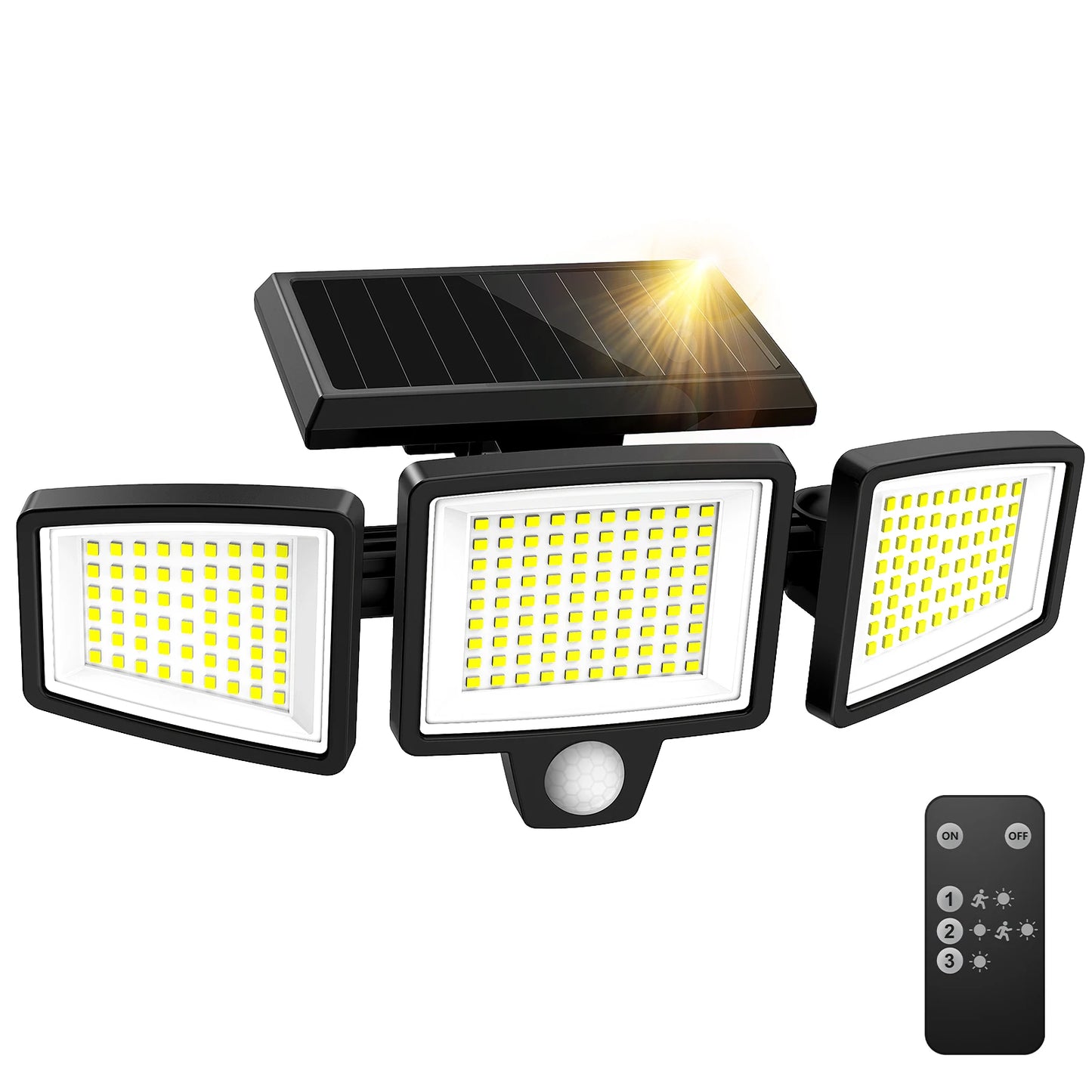 SZRSTH Solar Outdoor Light With Motion Sensor And Wireless Remote