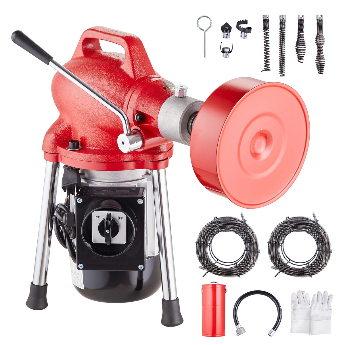 Vevor Electric Drain Cleaner Machine And Sewer Snake Auger