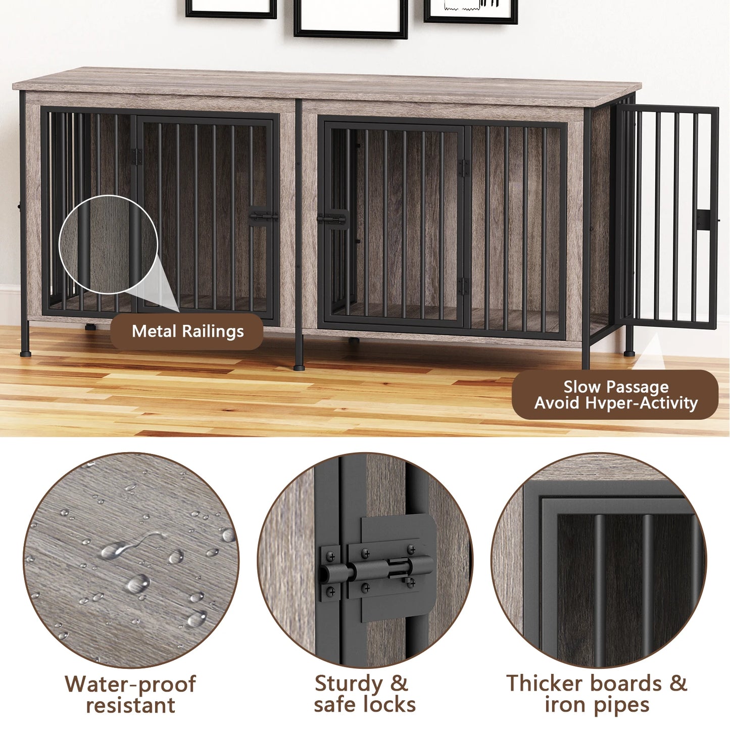 Heavy Duty Dog Kennel Table Television Stand And Plant Stand