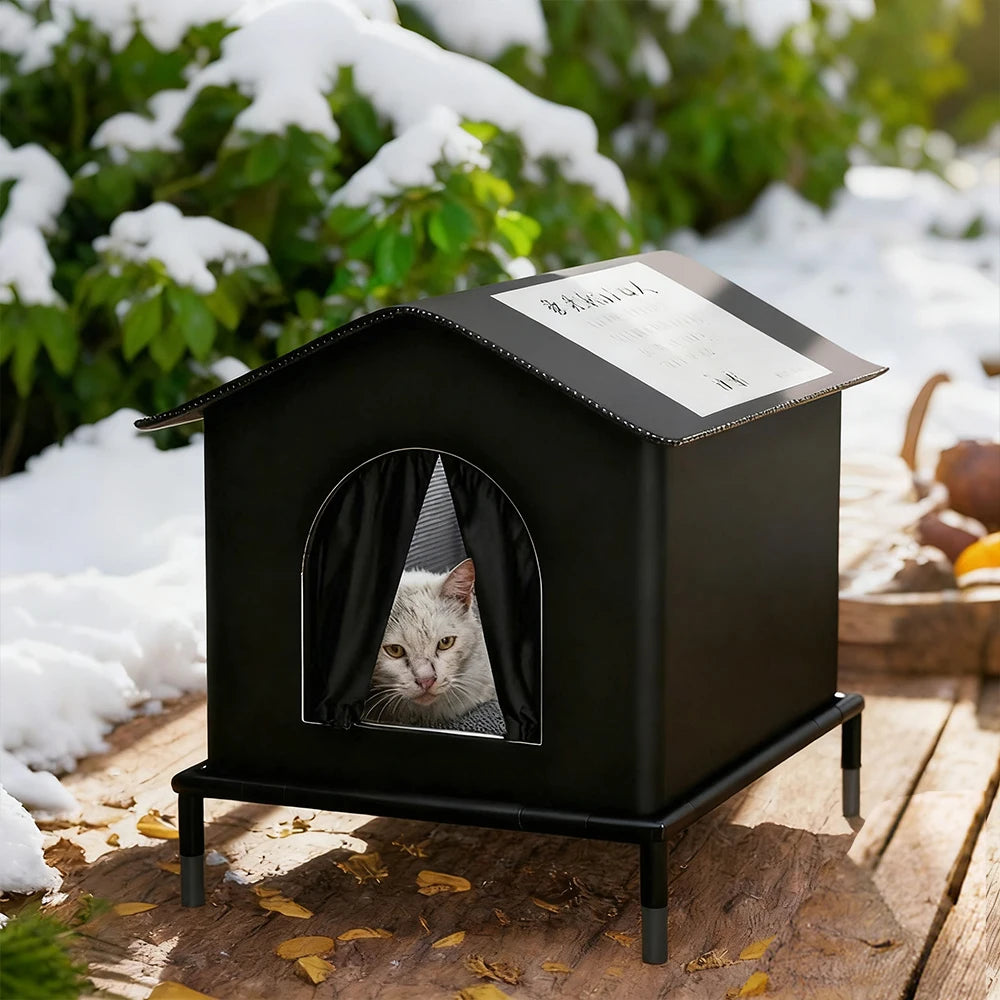 CWV Cat House Outdoor Indoor Insulated Waterproof For Strays All Season