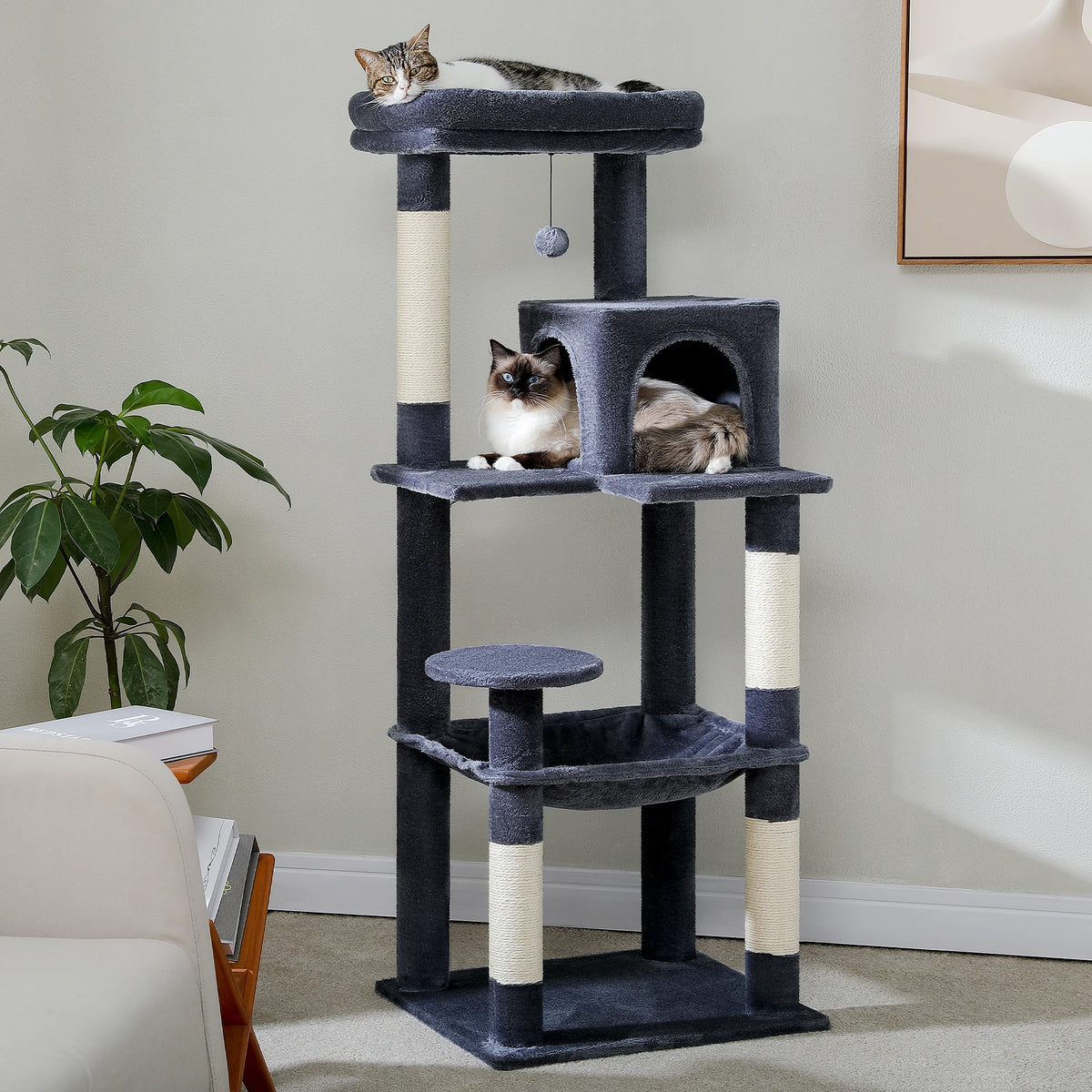 5-Level Cat Tree with Large Hammock