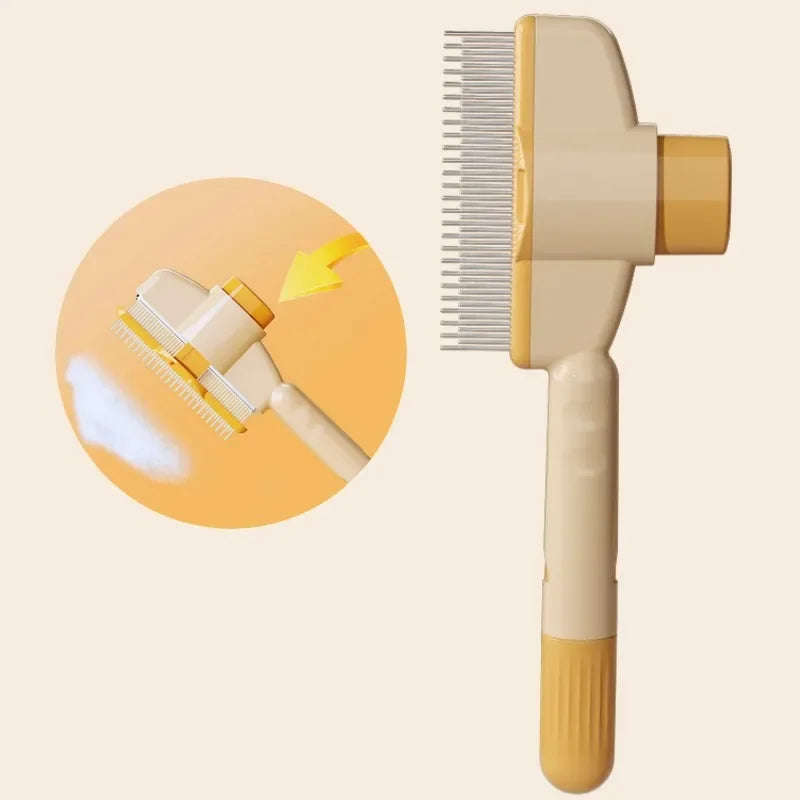 One Button Self Cleaning Dog Comb And Cat Brush For Pets