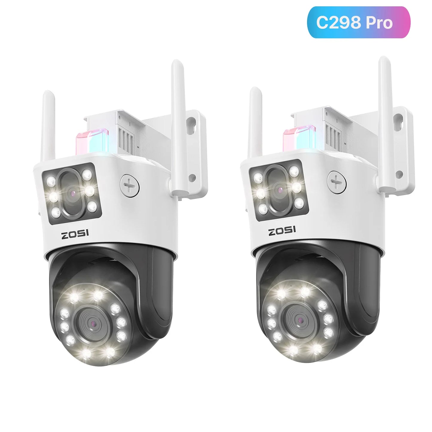 ZOSI C298 Max 4K 8MP Dual Lens PTZ Outdoor Surveillance