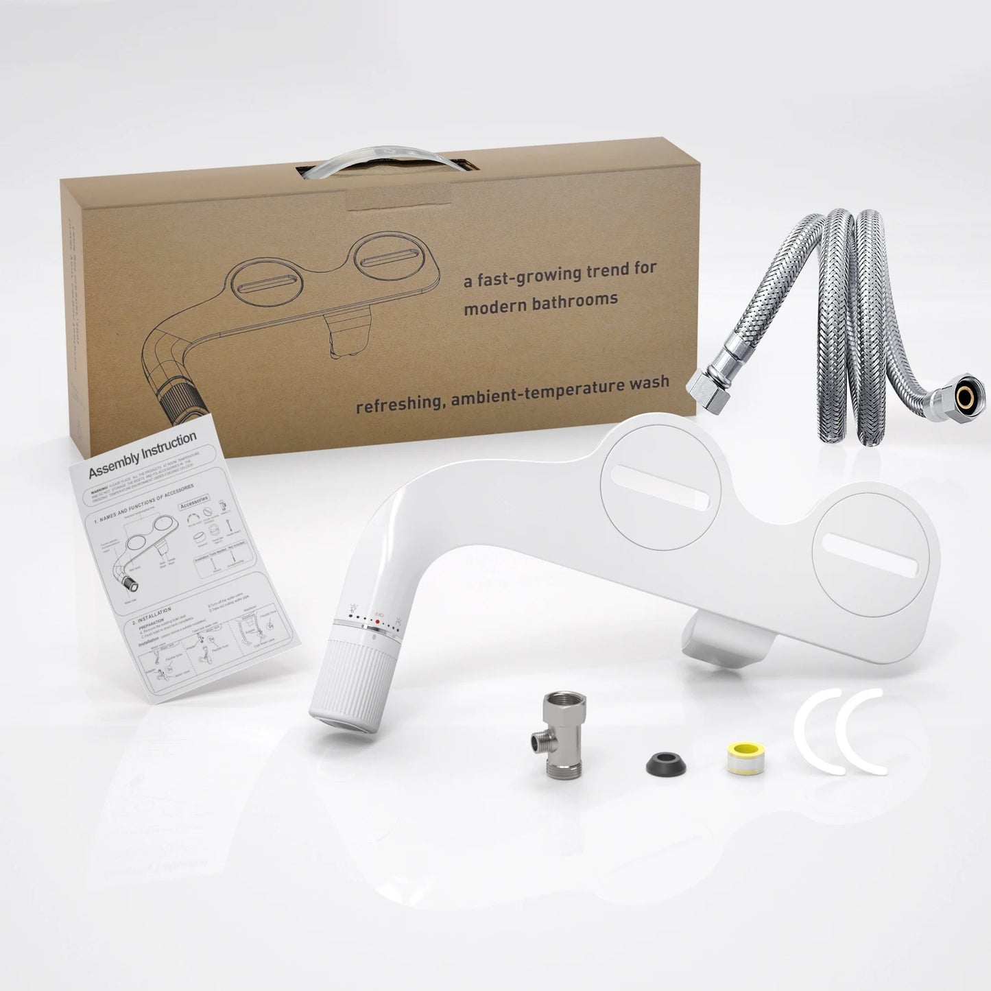 Samodra Non Electric Bidet With Dual Nozzle And Adjustable Pressure