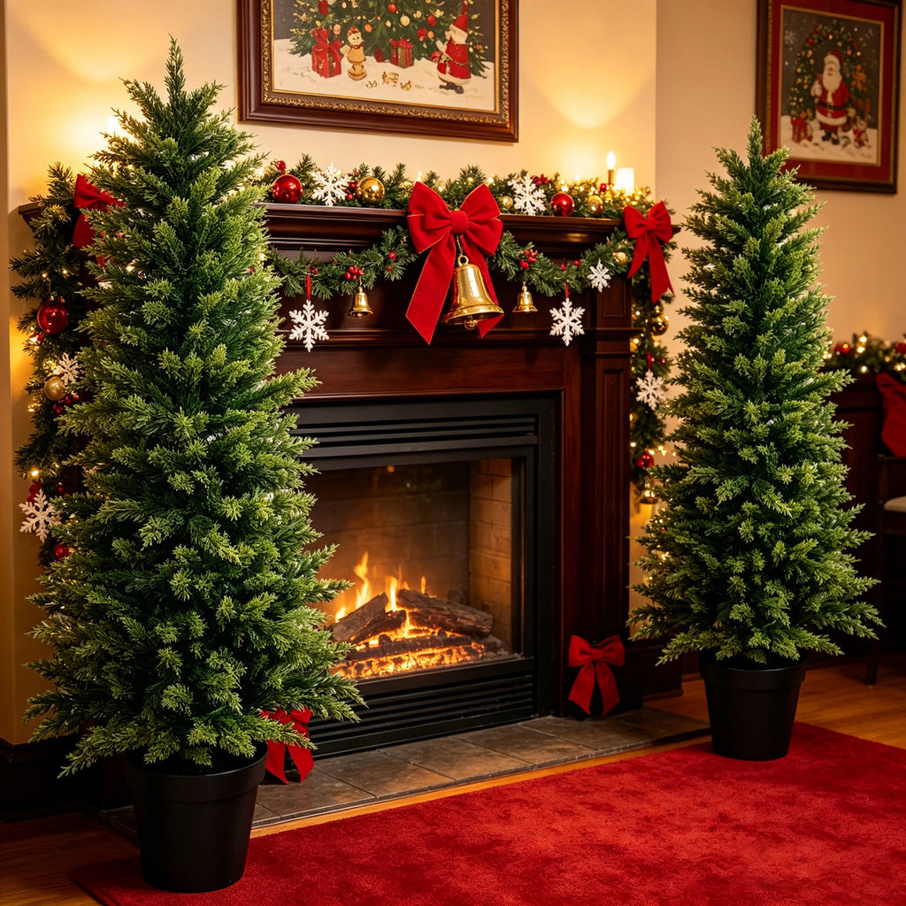 UV Resistant Artificial Cedar Topiary Trees