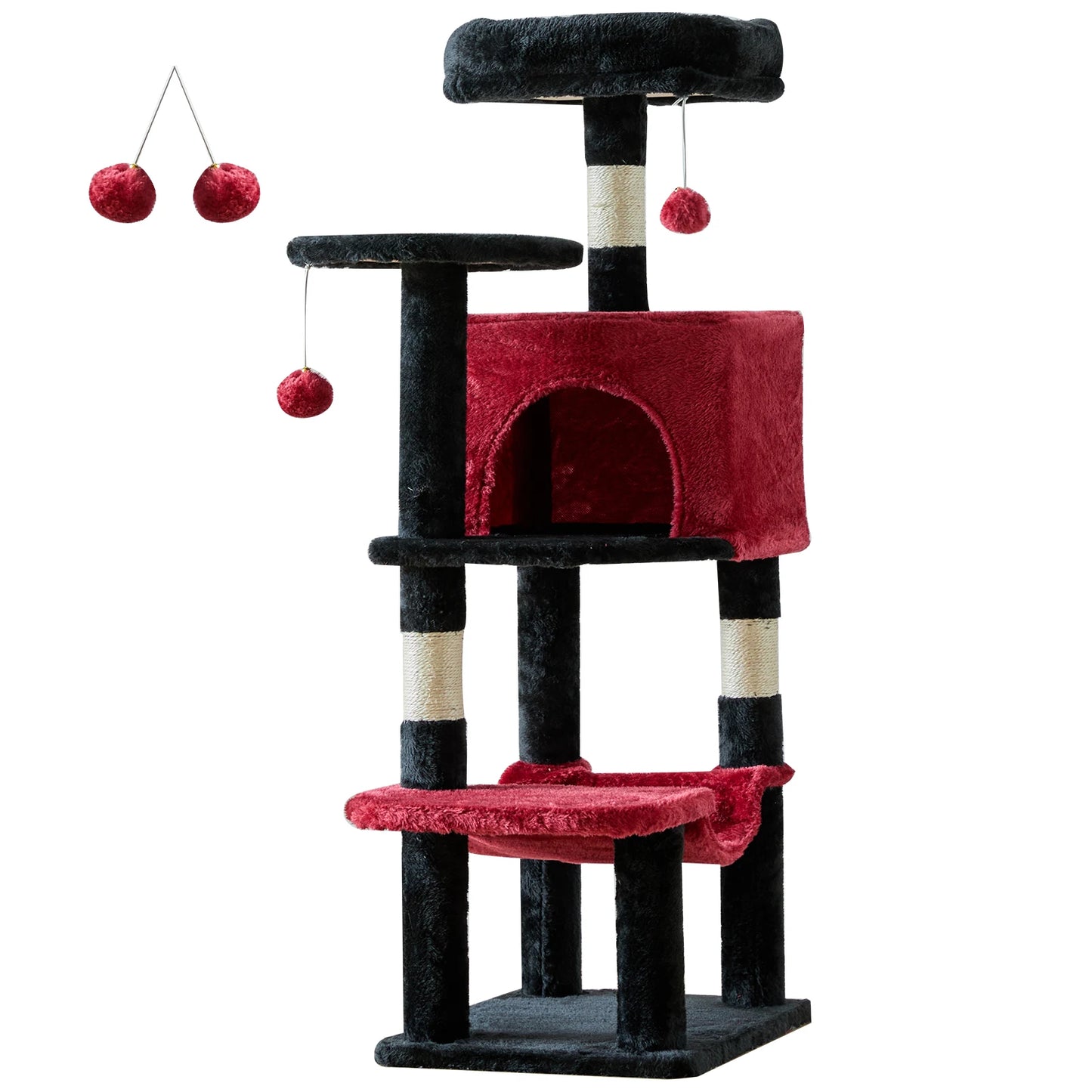 JHK 44In Cat Tree Tall Multi Cat Climbing Tower Indoor