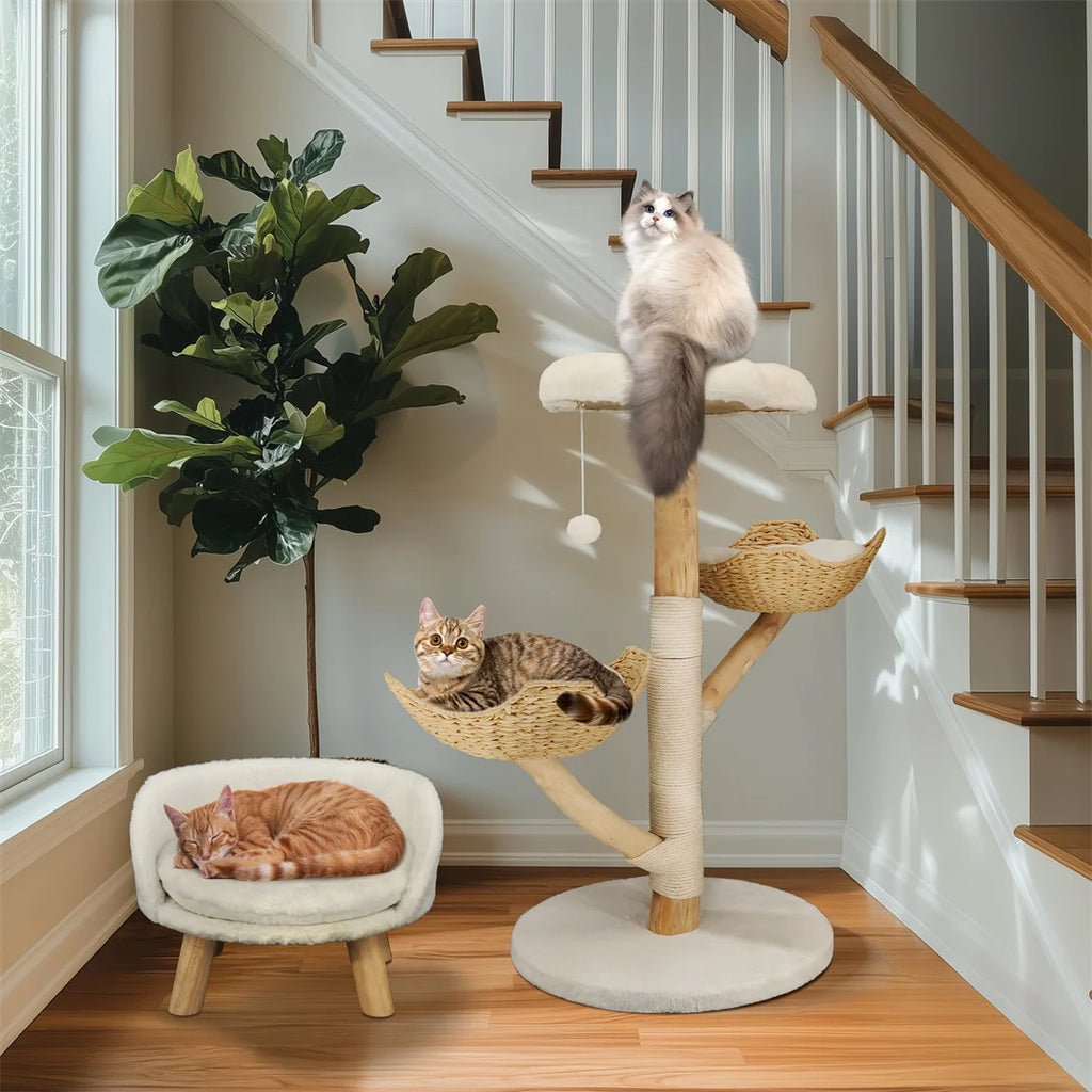 BingoPaw Modern Cat Tree Climbing Activity Center With Scratching Post Pet and Home Outlet