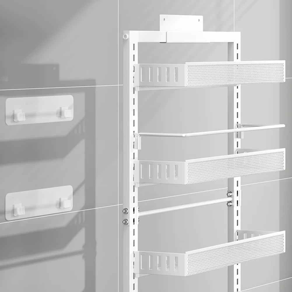 HiMISS Adjustable 6-Level Metal Pantry Organizer For Door Wall Mount