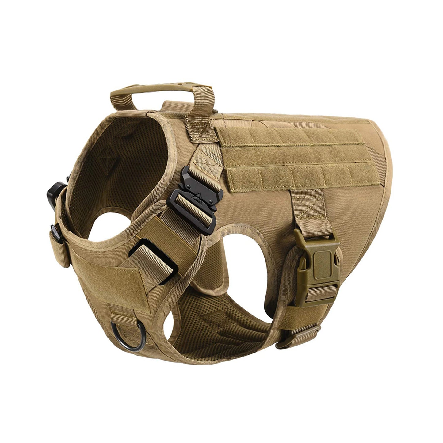 Tactical Padded Nylon Dog Harness Vest With Leash And Collar