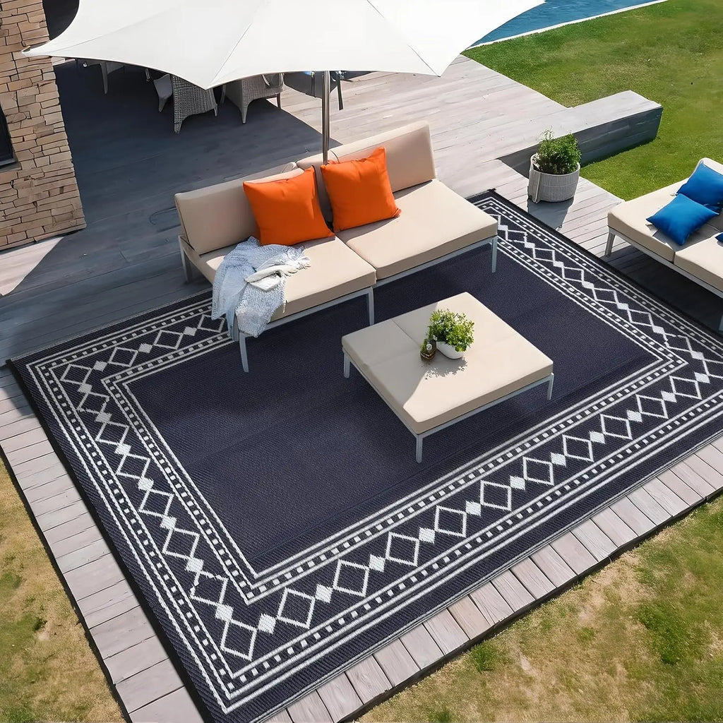 9x18/8X10FT Waterproof Plastic Straw Luxury Living Room Carpet Washable Decoration Coffee Tables Bedroom Rug Outdoor Mat Hotel Homestay Decorative Pet and Home Outlet