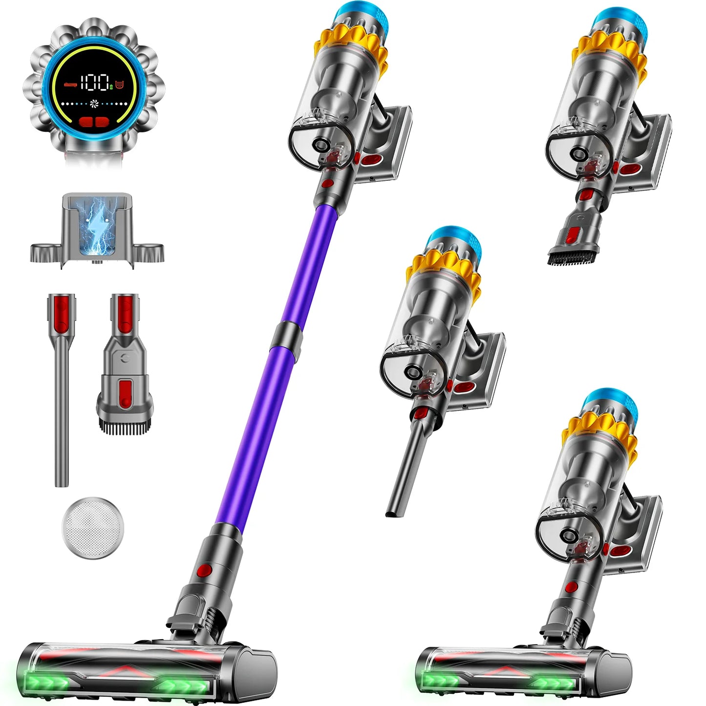 VAKERR X15 Pro Cordless Vacuum Cleaner 65KPa Suction Performance