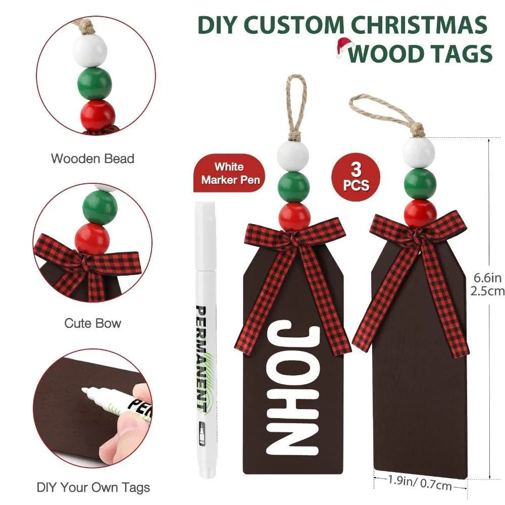 6 Pack Christmas Stockings, Personalized Cable Knit Christmas Stocking with Wooden Name Tag, Family Hanging Xmas Stocking for Fireplace Mantel Indoor Holiday Party Decoration Pet and Home Outlet