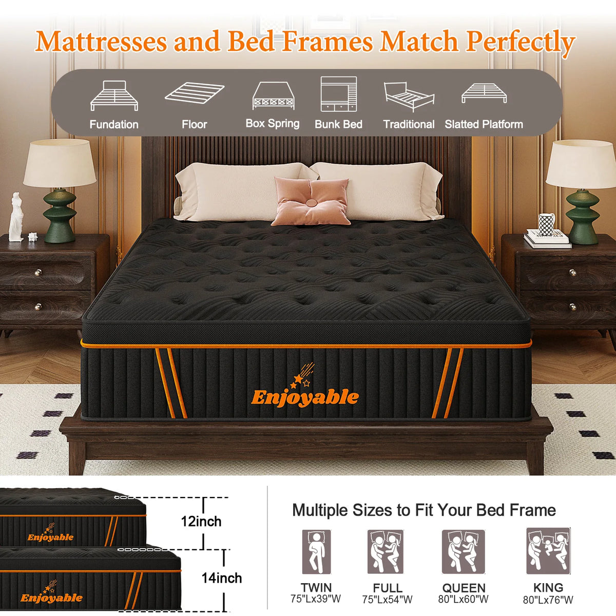 Sweetlove Hybrid Gel Memory Foam Mattress 