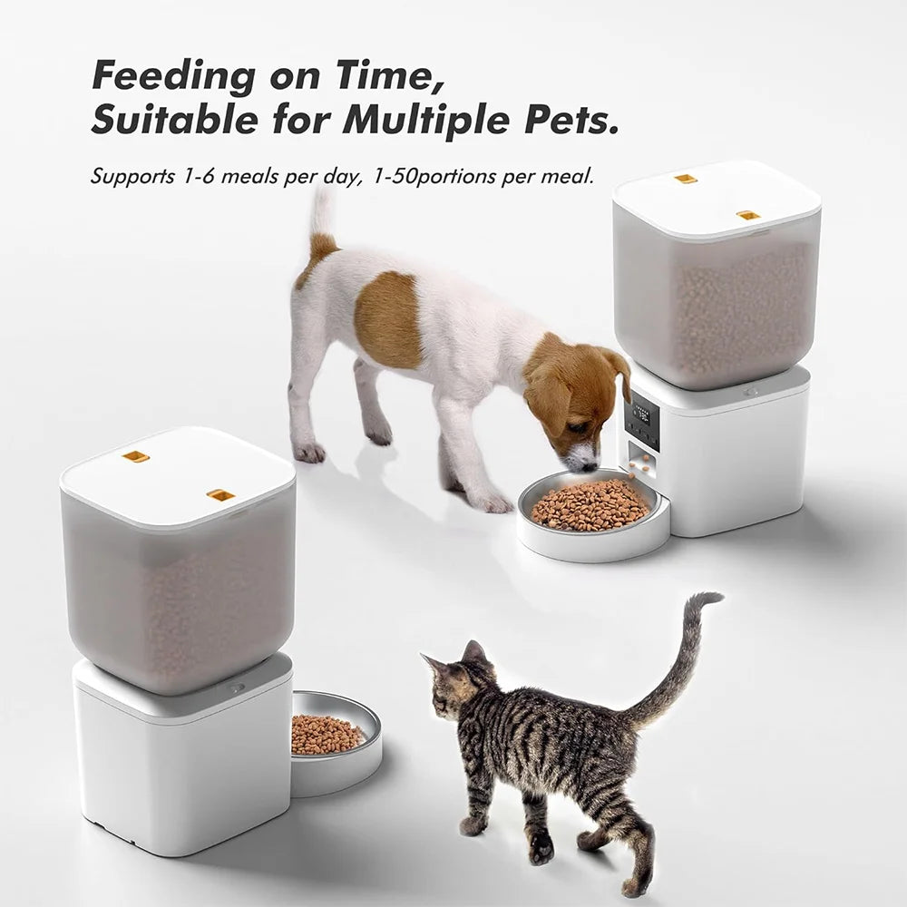 Nityers Automatic Cat Feeder With Key Control And Voice Recorder Pet and Home Outlet