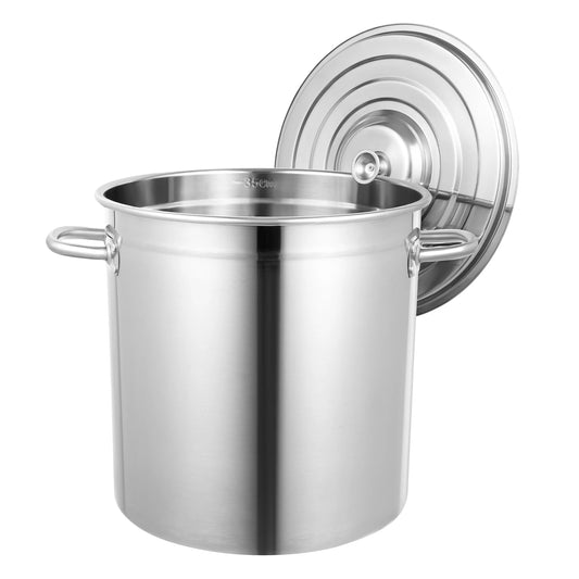 Stainless Steel Soup And Stock Pot With Lid And Handles