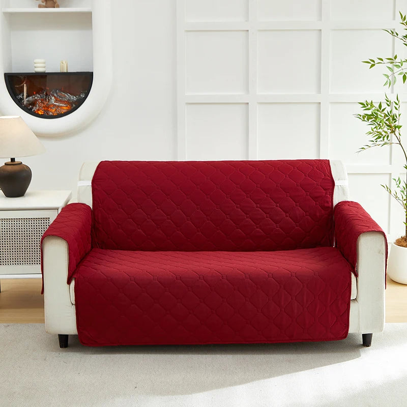XM Luvetoria Quilted Integrated Sofa Cover For Living Room Slipcover