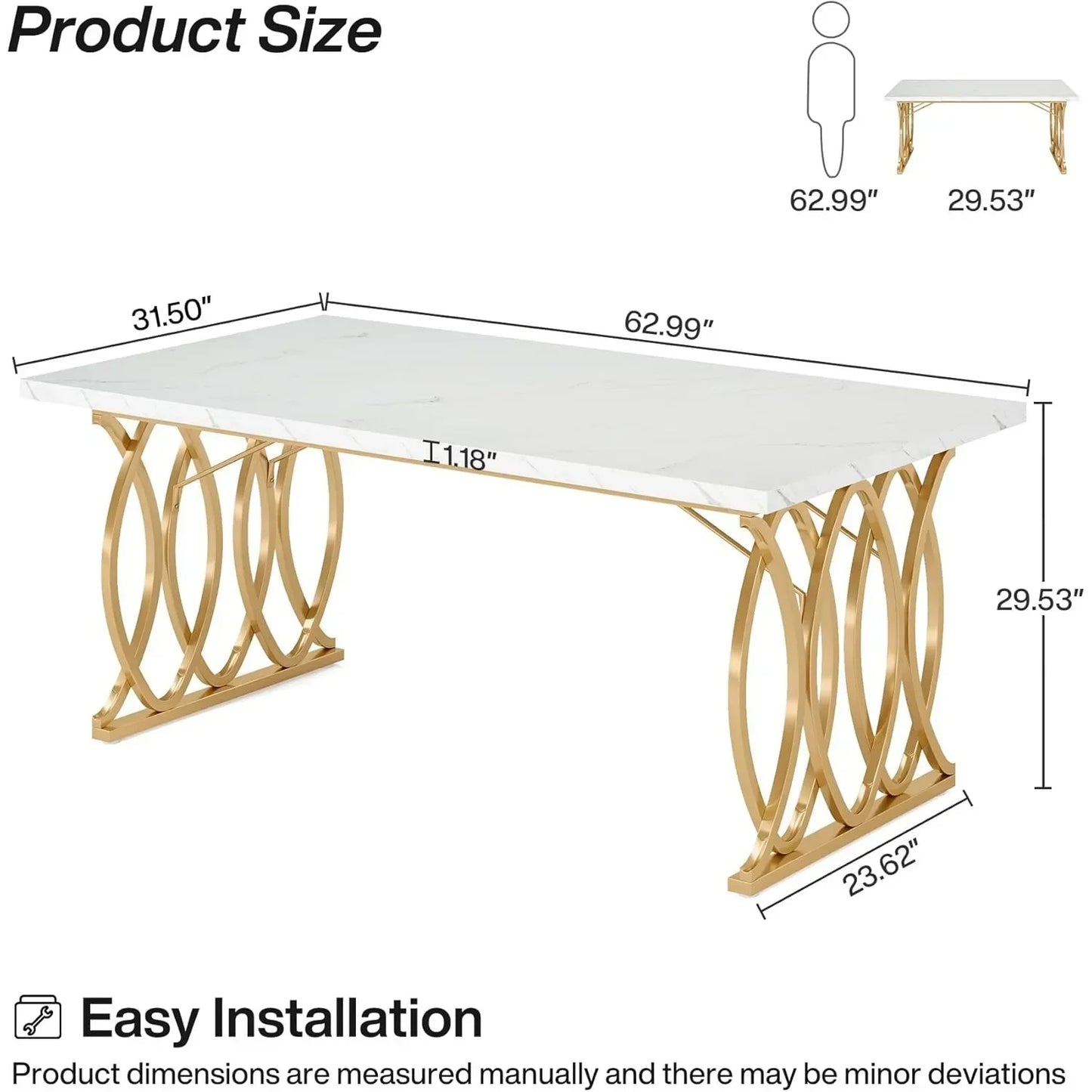 Little Tree Modern Dining Table Rectangular Dining Room Furniture