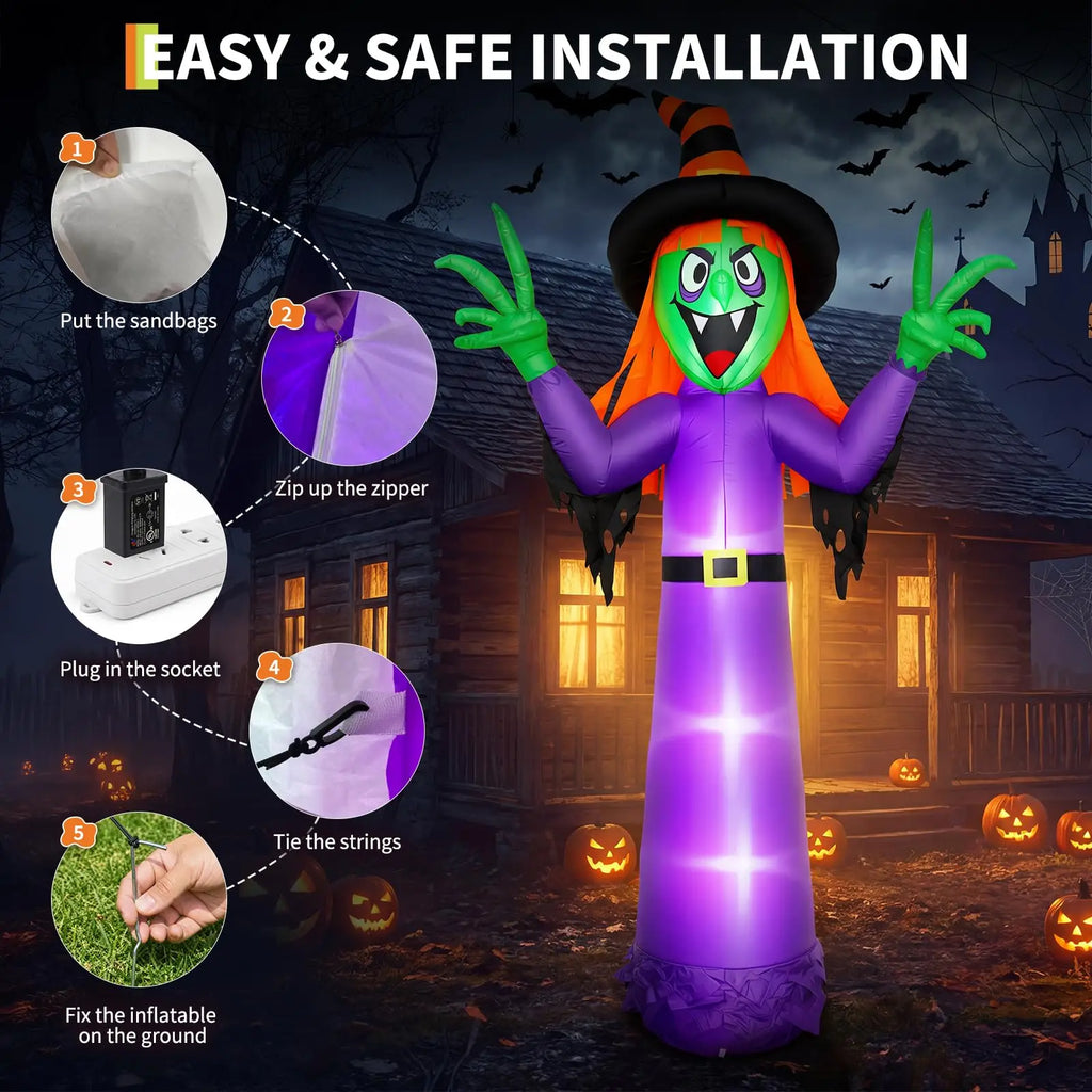 Halloween Inflatable Witch Outdoor