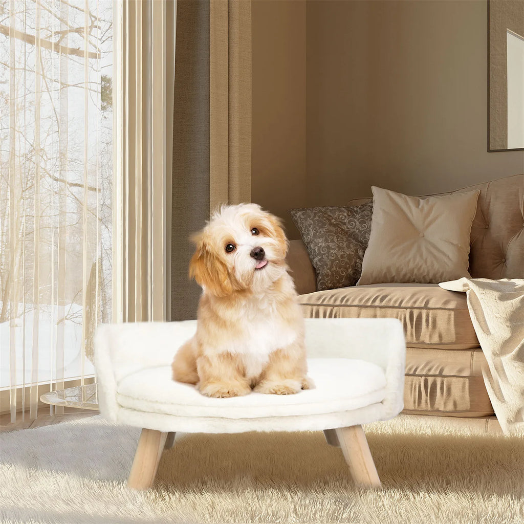 Raised Pet Sofa Bed with Removable Waterproof Cushion Pet and Home Outlet