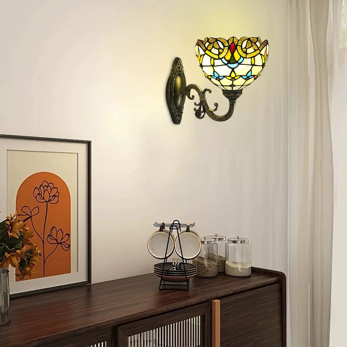 Vintage Dome Wall Lamp for Living Room and Hallway