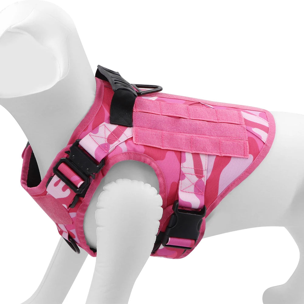 Military Camouflage Adjustable Dog Harness