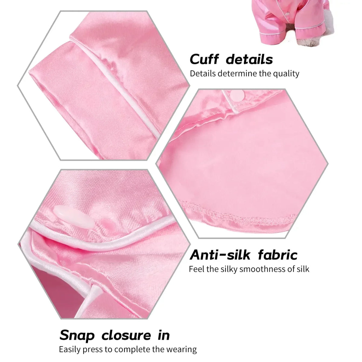 Comfortable Silk Button Closure Pet Pajamas