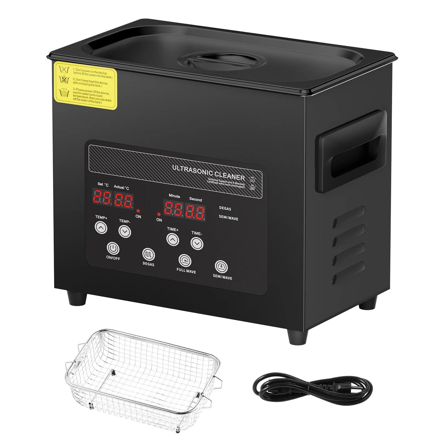 SucceBuy Ultrasonic Cleaner For Dishes Portable With Timer Home Appliance