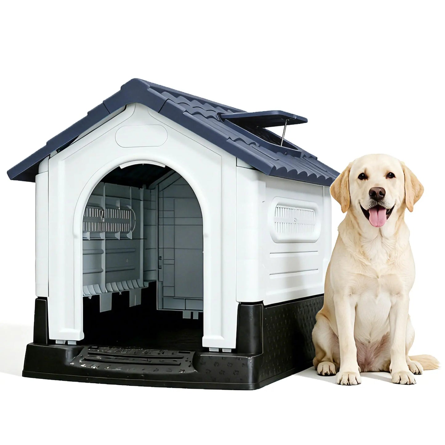 DishyKooker Waterproof Outdoor Dog House With Ventilation
