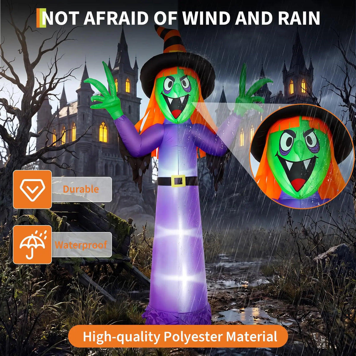 Halloween Inflatable Witch Outdoor