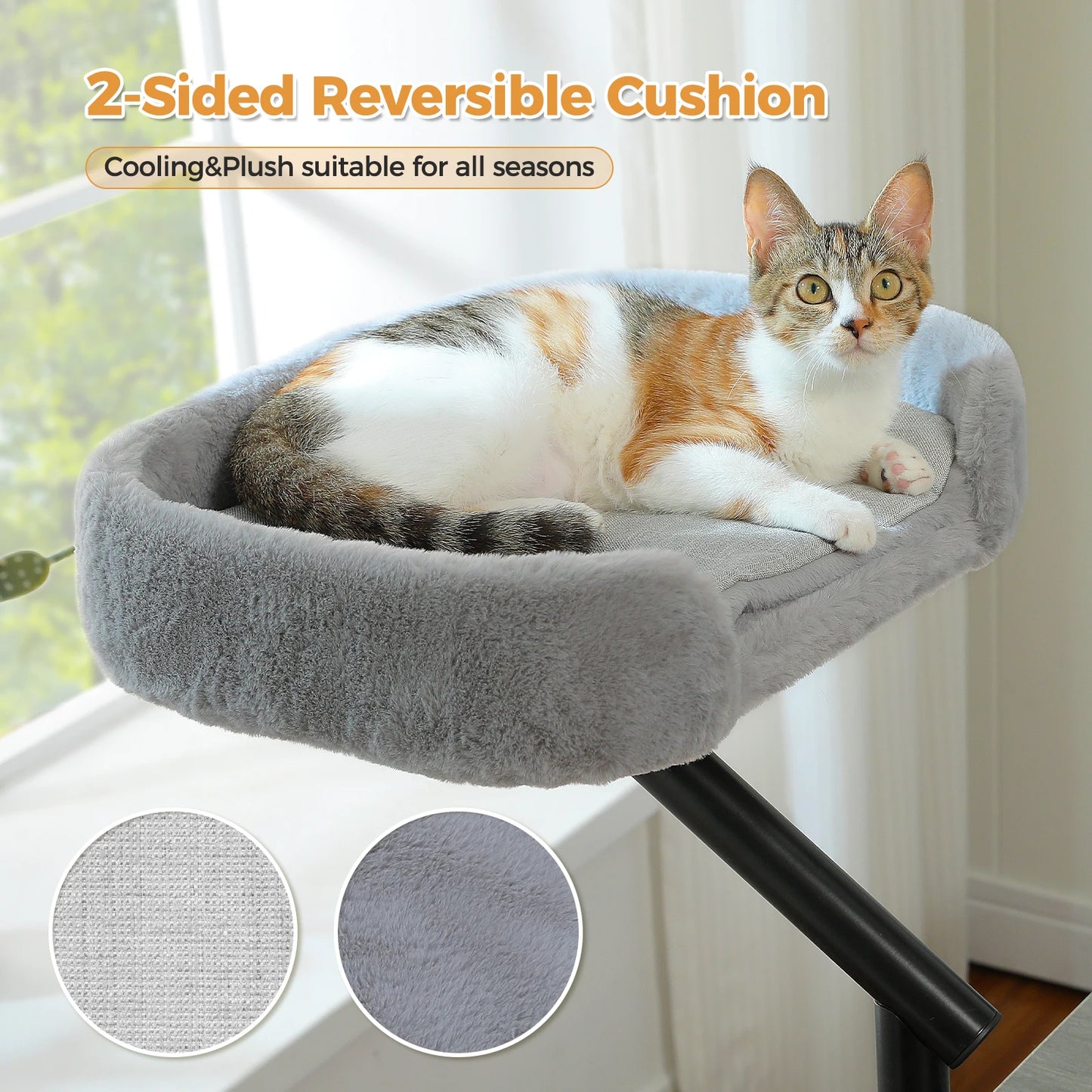 PAWZ Road Cat Desk Bed 360° Rotatable Hammock For Cats