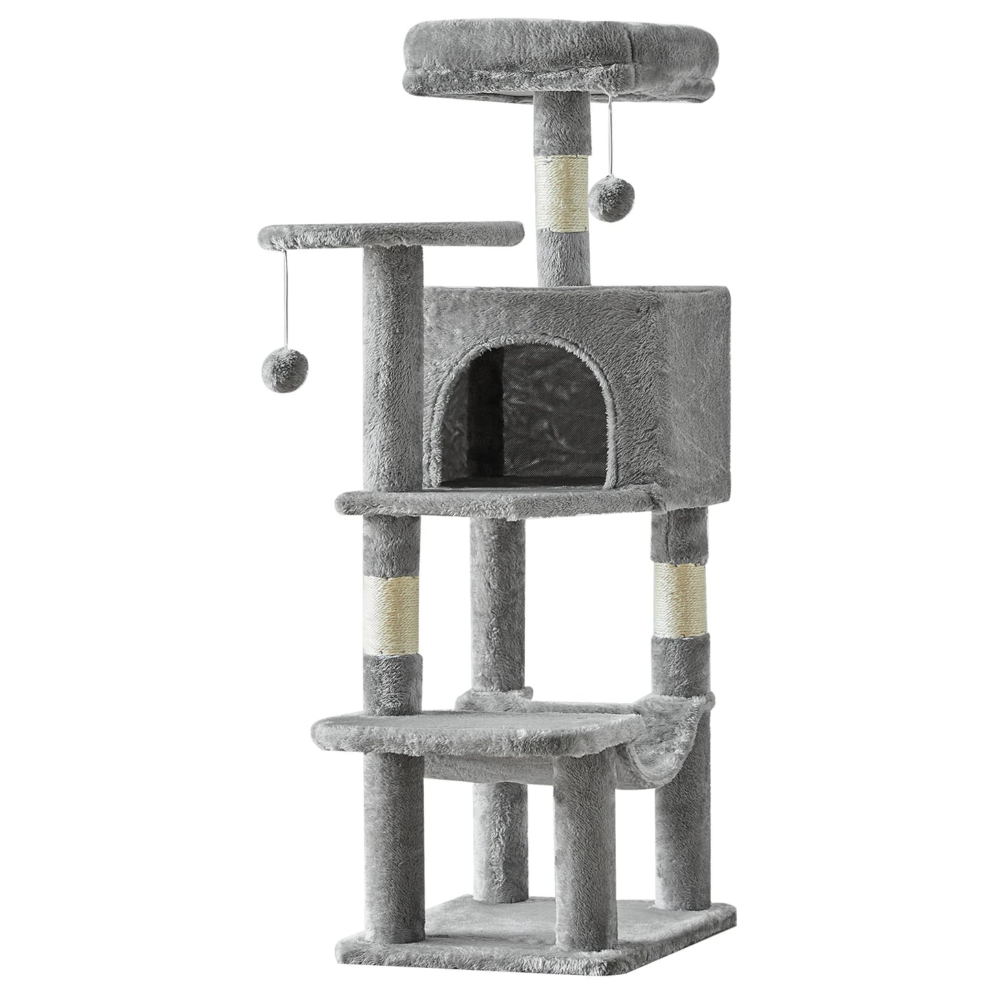 JHK Cat Tree Tall Multi Cat Climbing Tower Indoor Cat