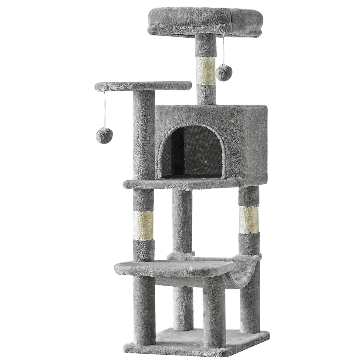 JHK Cat Tree Tall Multi Cat Climbing Tower Indoor Cat Pet and Home Outlet