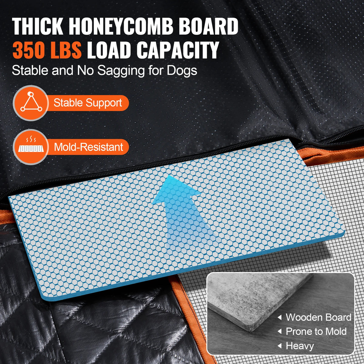 SucceBuy Back Seat Extender Dog Car Hammock With Mesh Window Pet and Home Outlet