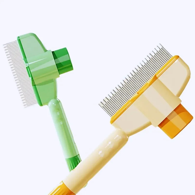 One Button Self Cleaning Dog Comb And Cat Brush For Pets