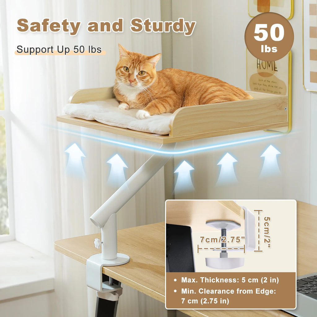 PAWZ Road Cat Desk Bed 360° Rotatable Hammock For Cats Pet and Home Outlet
