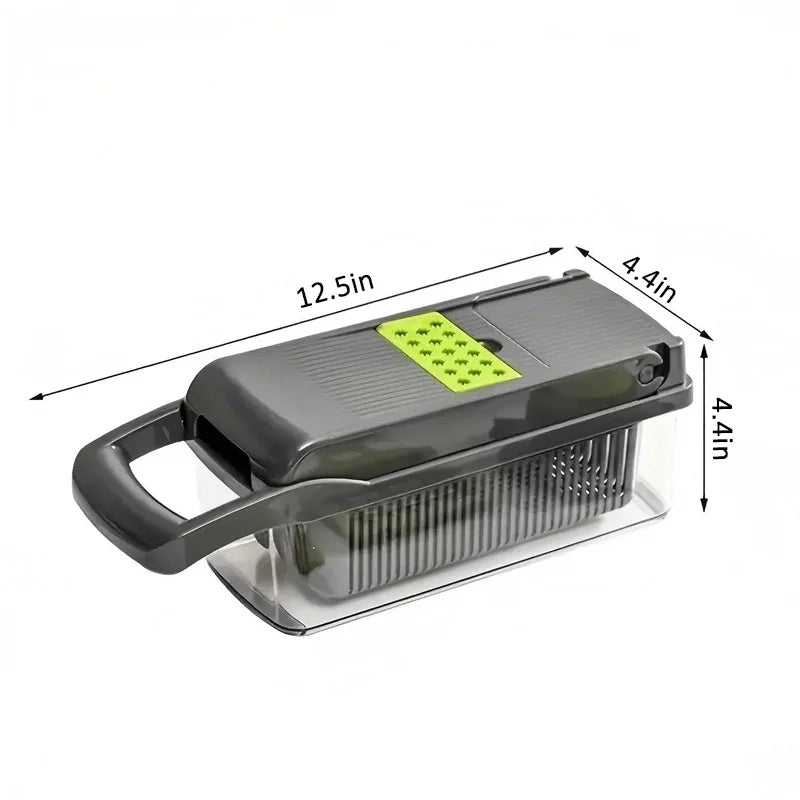 Upgraded Vegetable Chopper Multi-Functional Safe Kitchen Slicer Dicer